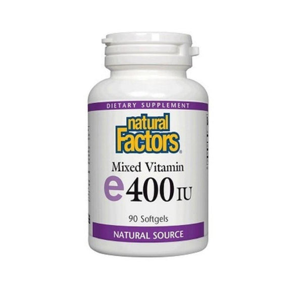 Natural Factors Vitamin E Mixed Tocopherol 400IU Gelcaps