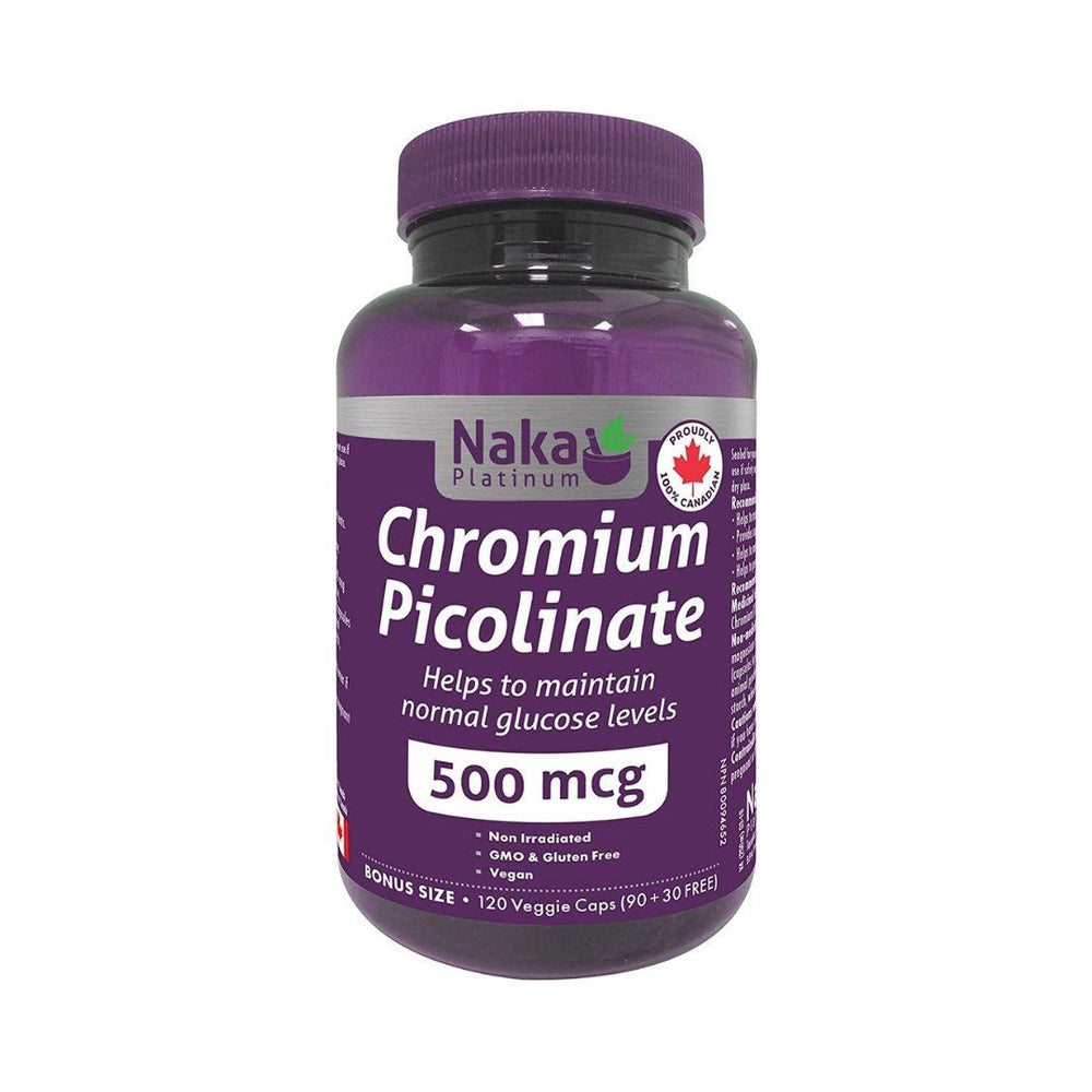 Naka Platinum Chromium Picolinate 500 mcg - 120 Capsules