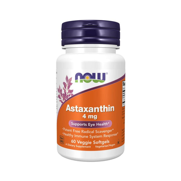 Now Astaxanthin (4 mg) - 60 Vegetable Capsules