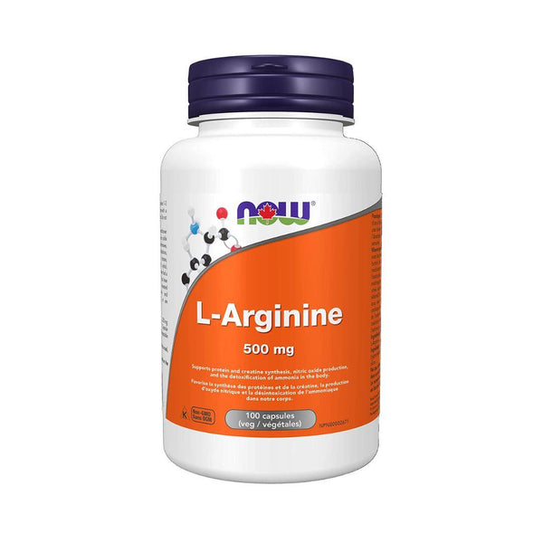 Now L-Arginine (500 mg) - 100 Vegetable Capsules
