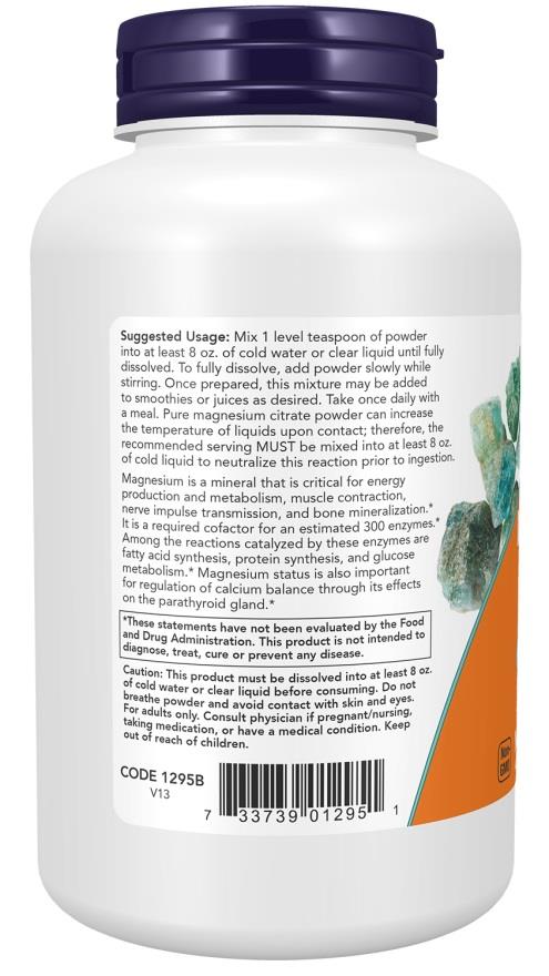 NOW - Magnesium Citrate Powder 227g