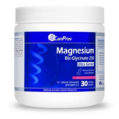 CanPrev - Magnesium Bis-Glycinate 250 - Juicy Blueberry Powder 161g