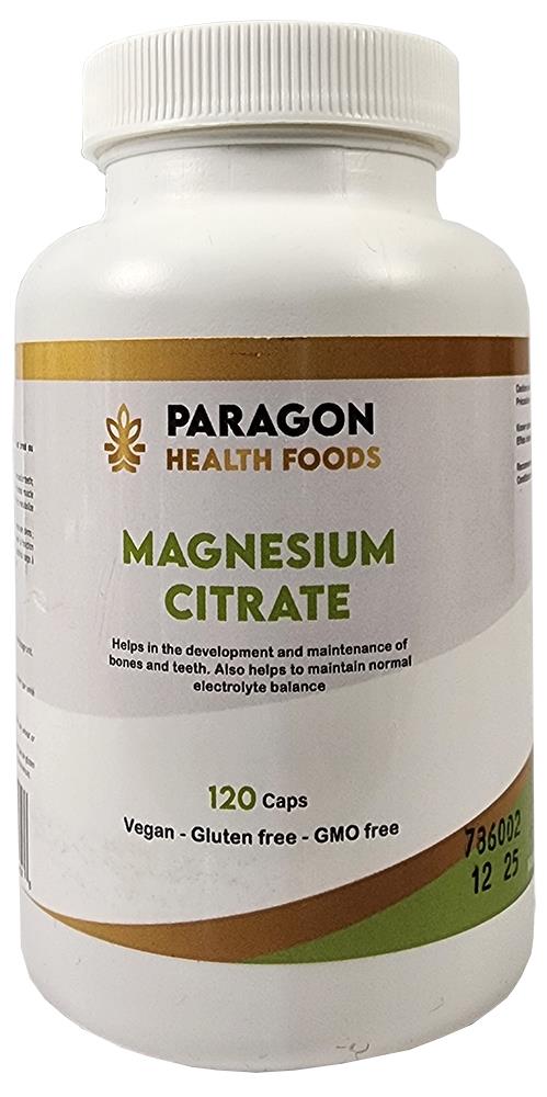 Paragon Health Foods Magnesium Citrate 120 Vcaps