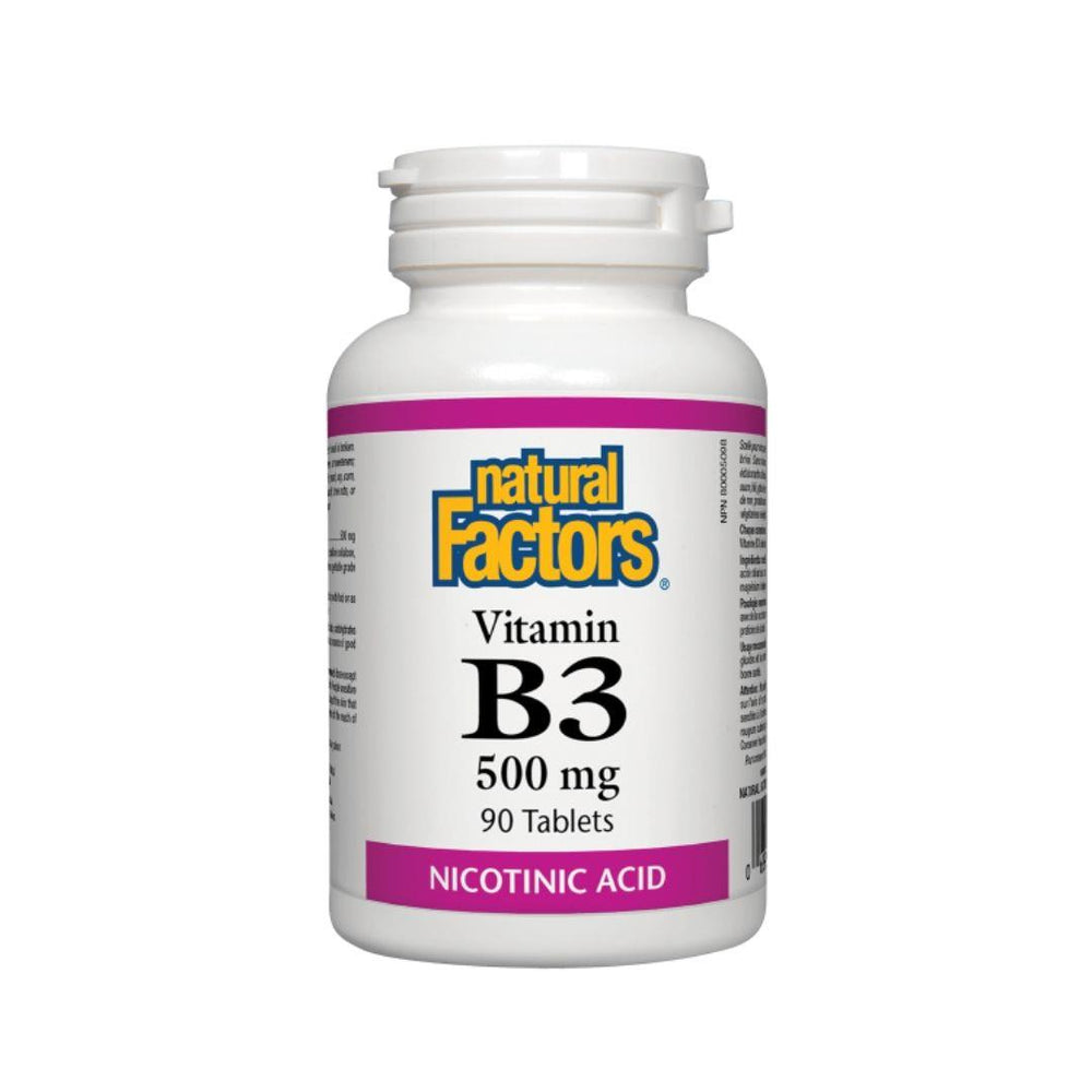 Natural Factors Vitamin B3 (Niacin) 90 Tablets