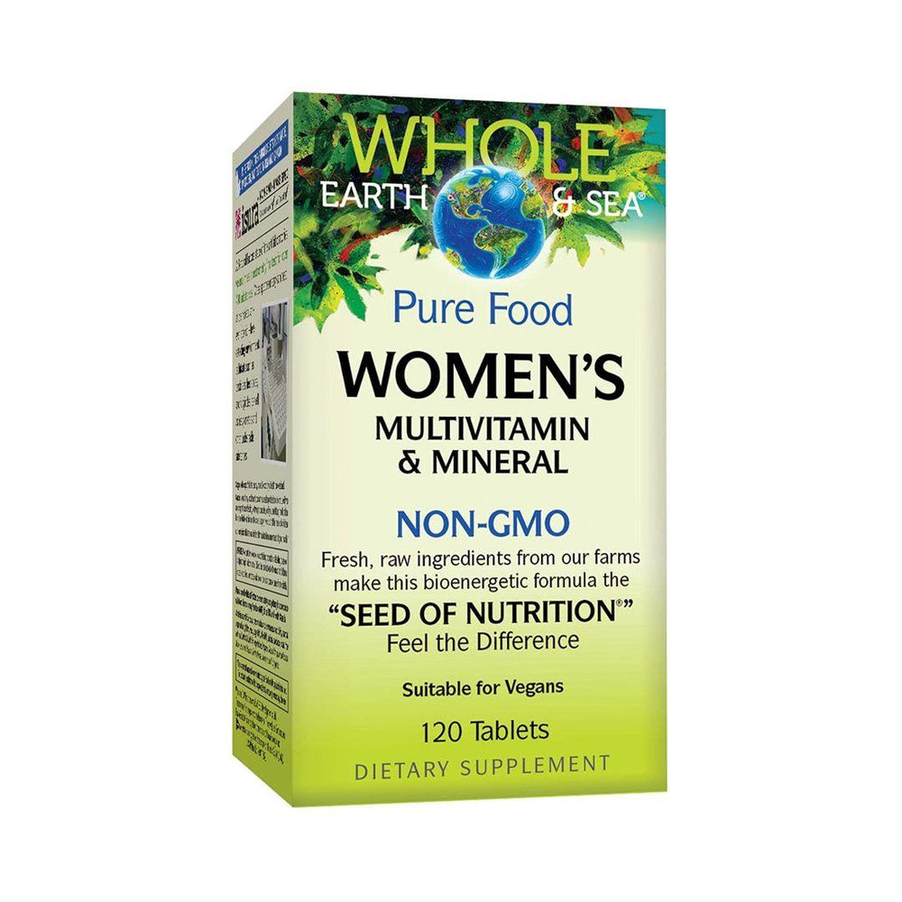 Natural Factors Whole Earth & Sea Women's Multivitamin Tablets (Assorted Sizes)