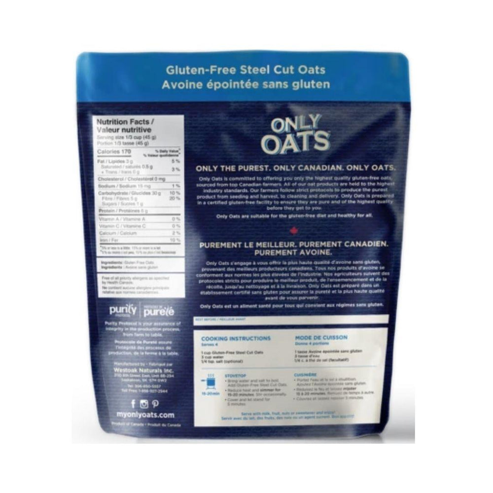 Only Oats Gluten-Free Steel Cut Oats - 1 kg