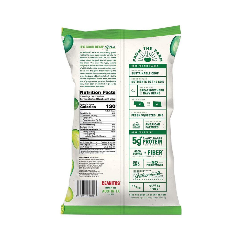 Beanitos Hint of Lime White Bean Chips - 142 g