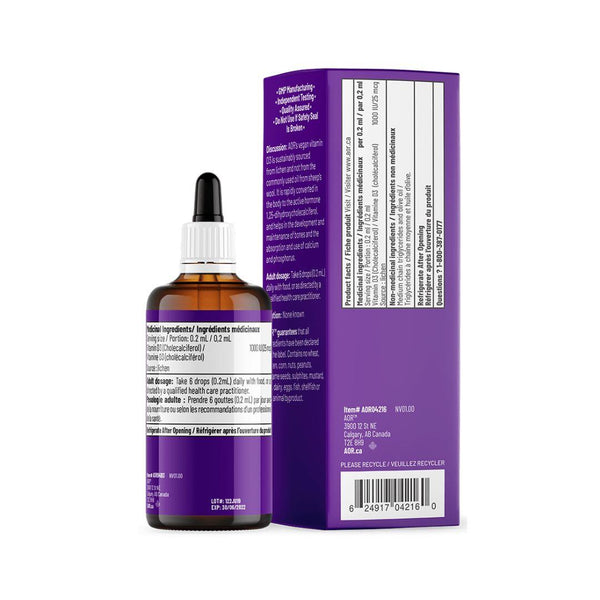 AOR Vitamin D3 1000 IU per 0.2 ml - 50ml