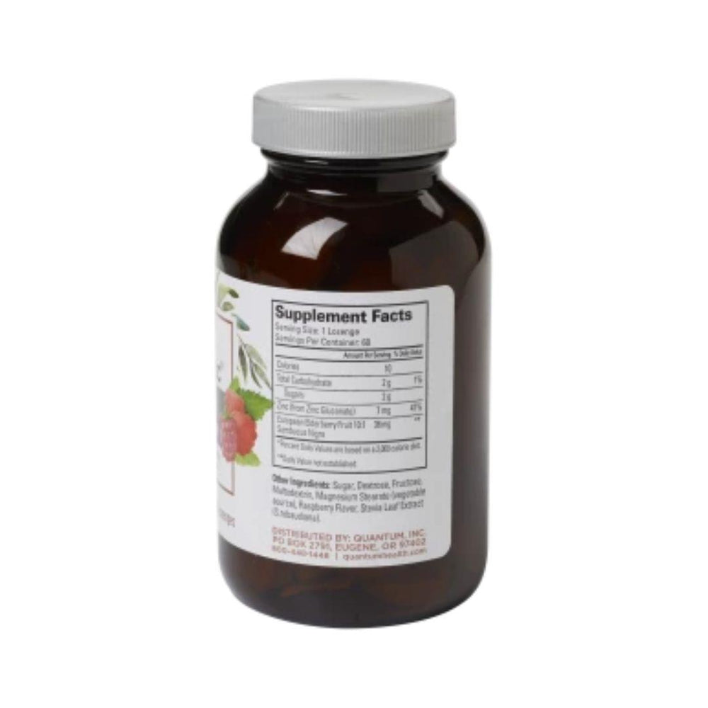 Quantum Health TheraZinc Elderberry Lozenges - 60 Count
