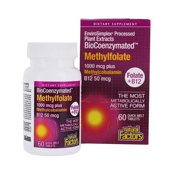 Natural Factors Methylfolate 1000mcg 60 Sublingual Tablets