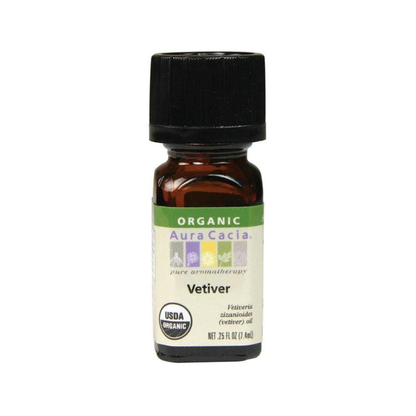 Organic Aura Cacia vetiver essential oils - 7.4ml
