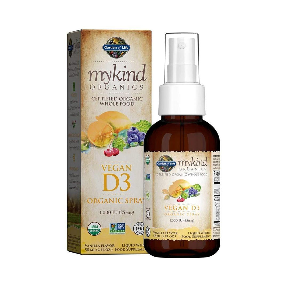 Garden of Life Vitamin D3 Spray 1000IU (Vanilla) - 58 mL