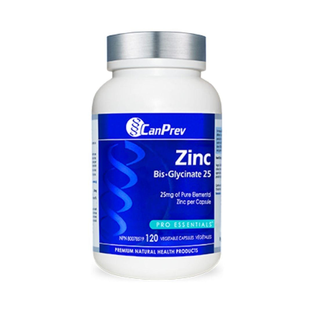 CanPrev Zinc Bis-Glycinate 25 - 120 Capsules