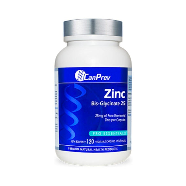 CanPrev Zinc Bis-Glycinate 25 - 120 Capsules