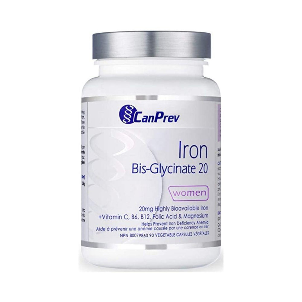 CanPrev Iron Bis-Glycinate 20 - 120 Capsules