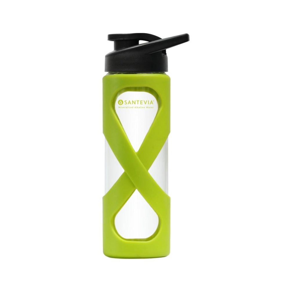 Green Santevia glass water bottle - 500ml