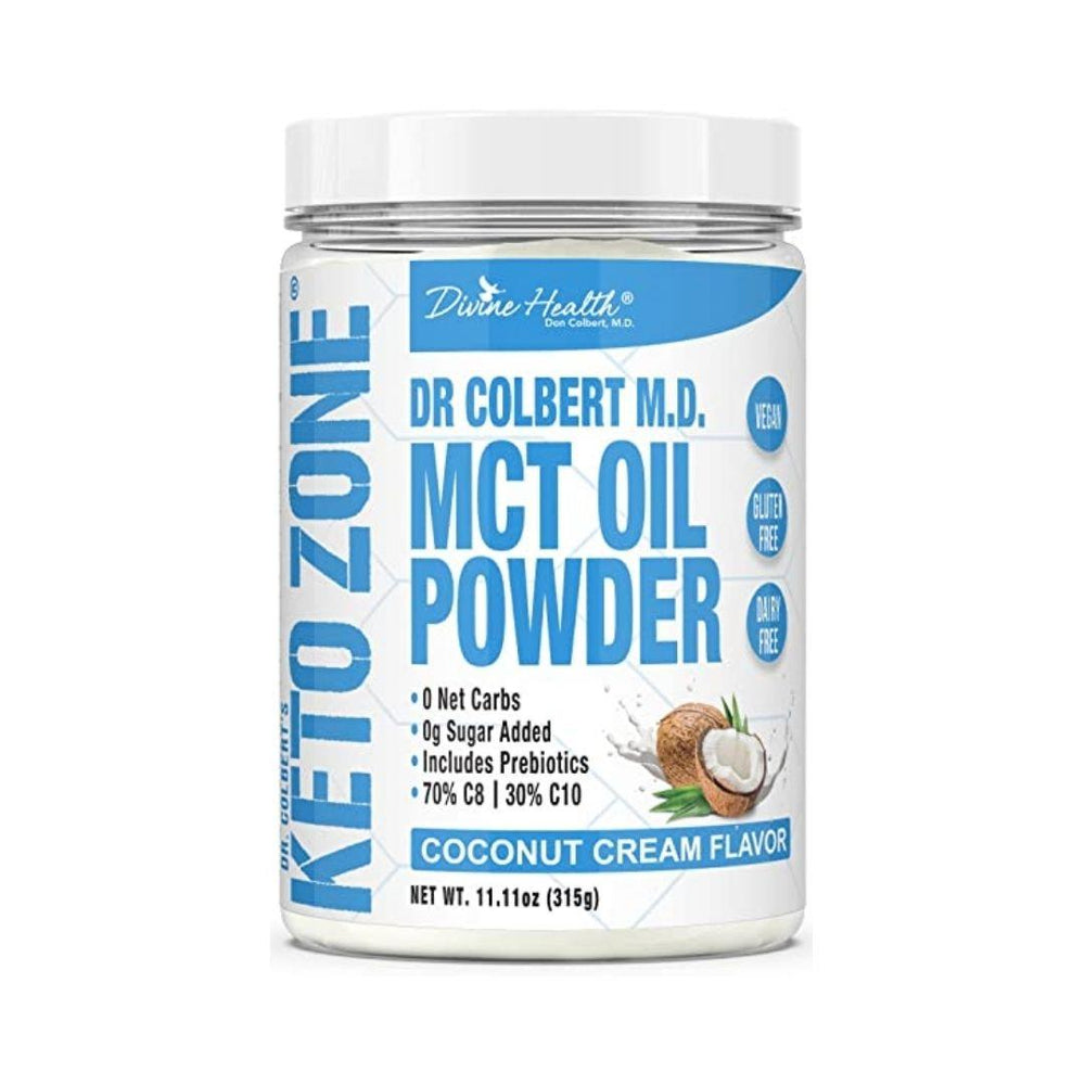 Divine Health Dr. Colbert M.D. MCT Oil Powder Coconut Cream Flavour - 315 g