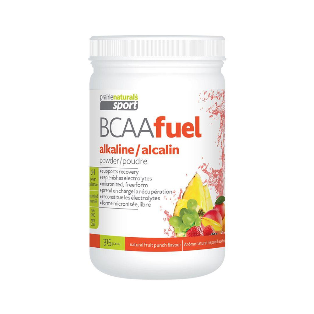 Prairie Naturals Sport BCAA Fuel (Natural Fruit Punch Flavour) - 315 g Powder