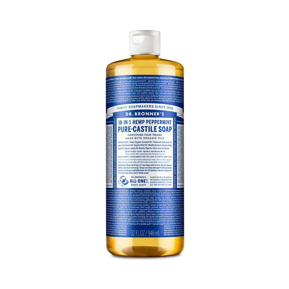 Dr. Bronner's Pure-Castile Liquid Soap (Peppermint) - 946 mL