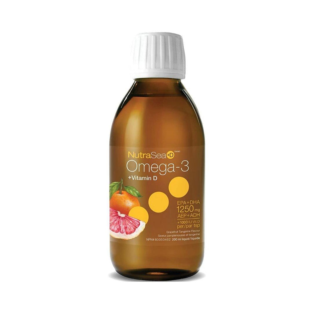 NutraSea Omega-3 + Vitamin D (Grapefruit Tangerine Flavour) - 200 mL