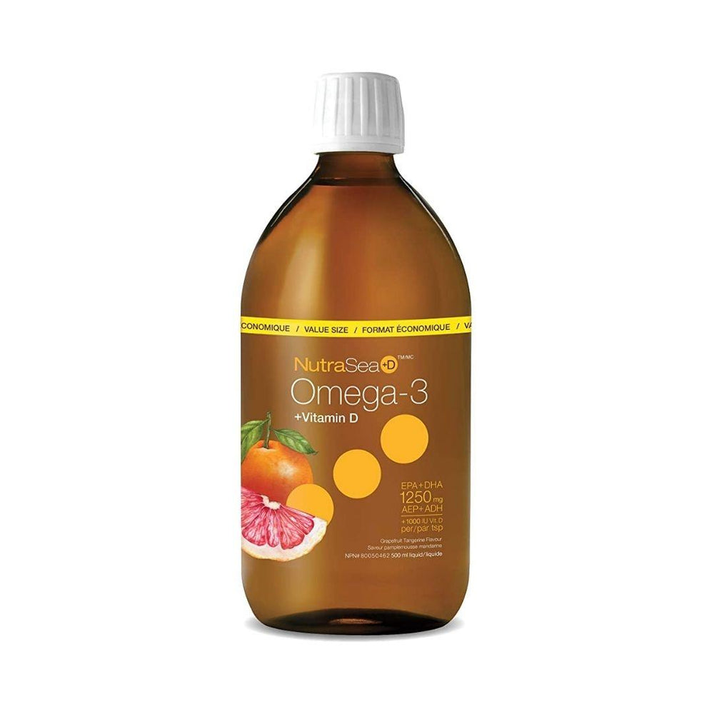 NutraSea Omega-3 + Vitamin D (Grapefruit Tangerine Flavour) - 500 mL