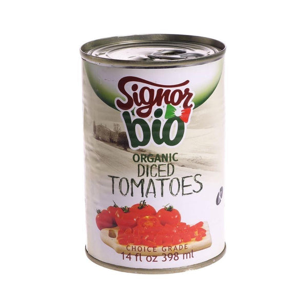 Signor Bio Organic Diced Tomatoes - 14 fl oz 398 mL