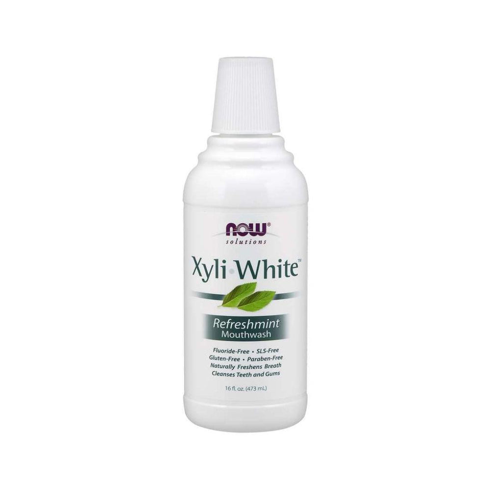 Now Xyli-White Mint Mouthwash - 473 mL