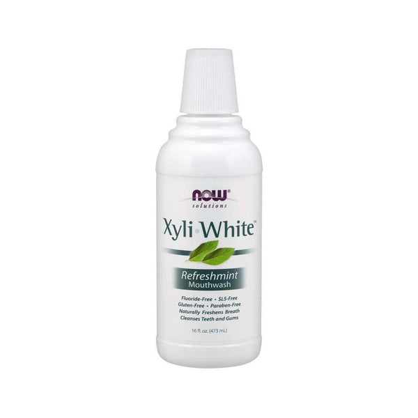Now Xyli-White Mint Mouthwash - 473 mL