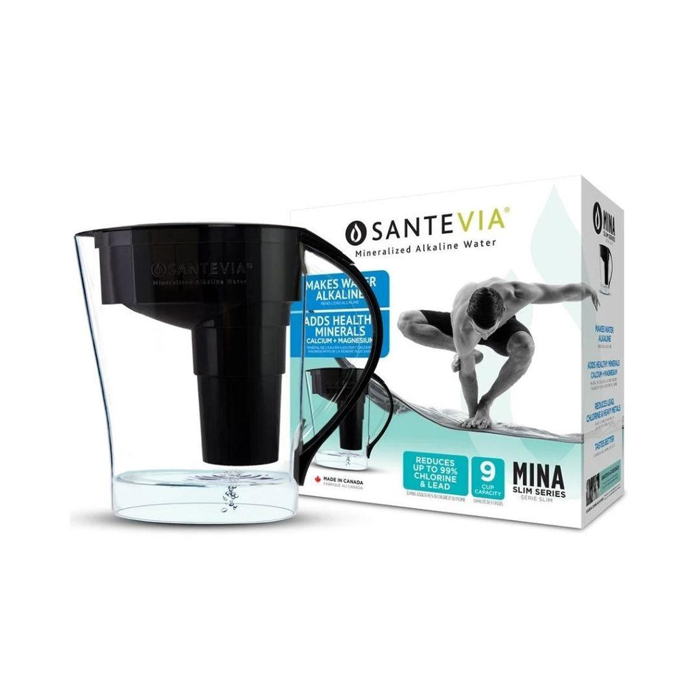 Santevia Mina Slim Series Water Pitcher - Black