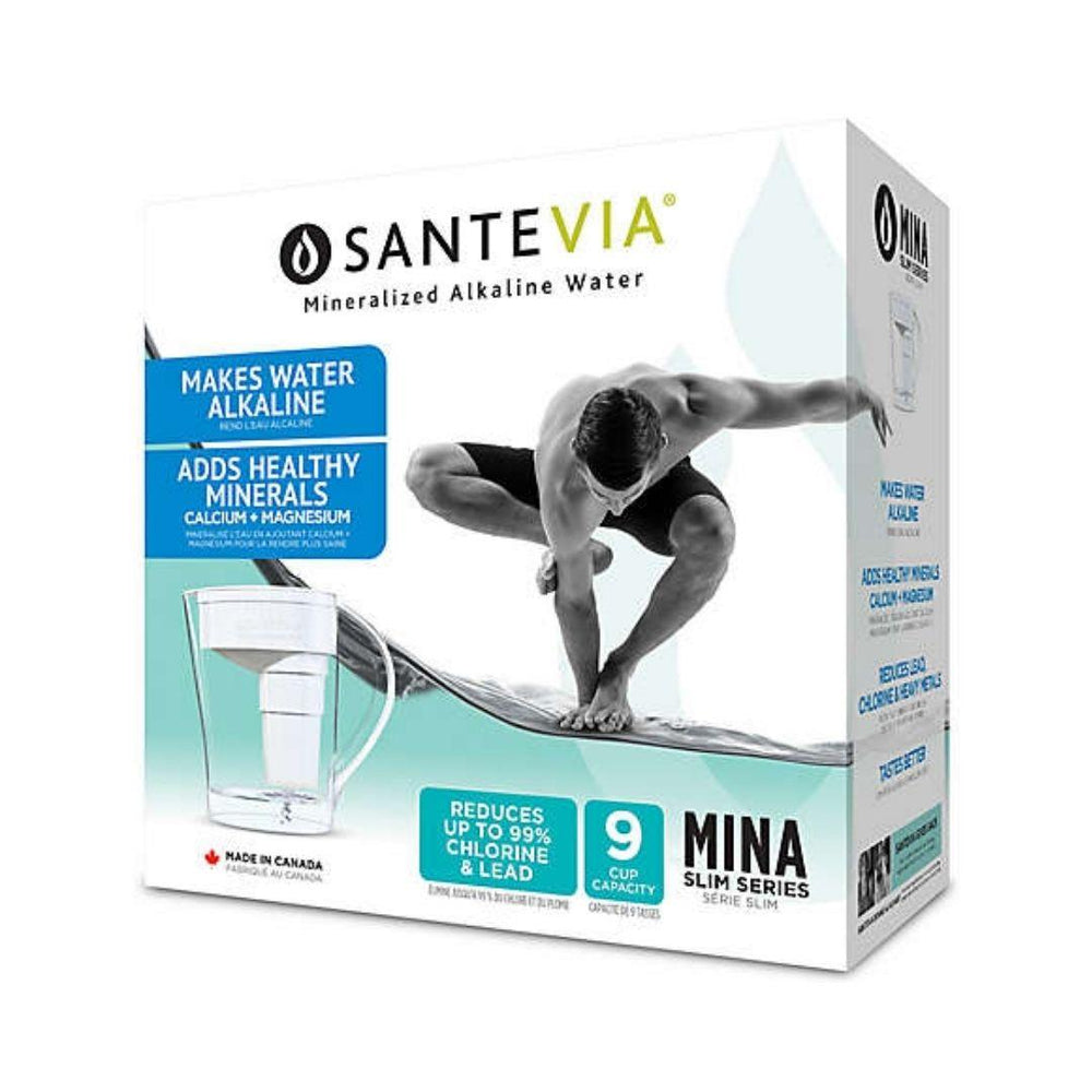Santevia Mina Slim Series Water Pitcher - White