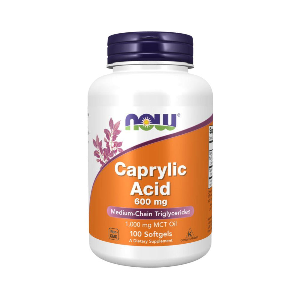 Now Caprylic Acid (600 mg) - 100 Softgels