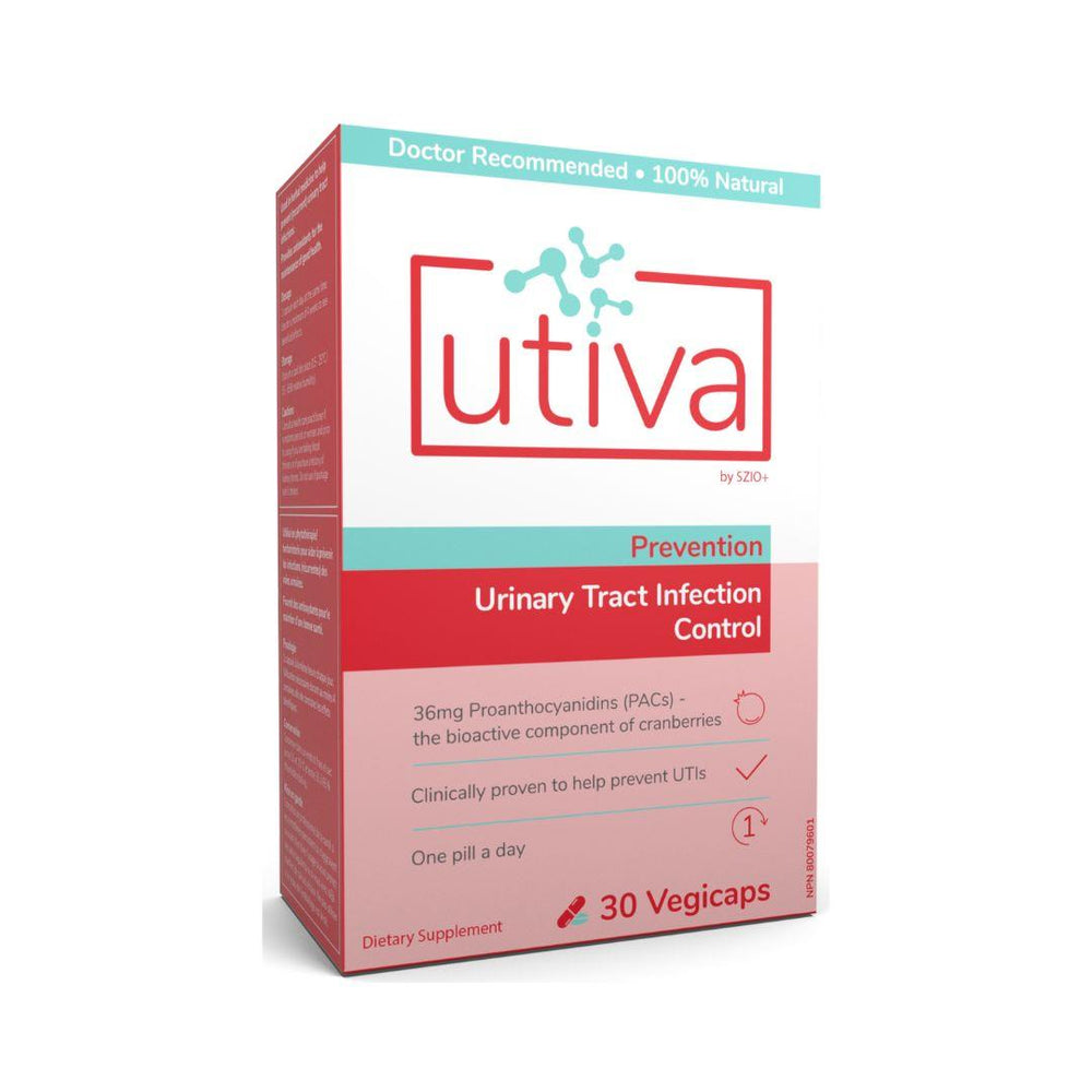 Utiva Urinary Tract Infection Control Supplement - 30 Vegetarian Capsules