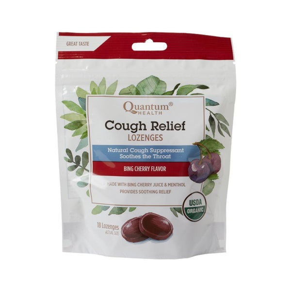 Quantum Health Cough Relief Lozenges (Bing Cherry Flavour) - 18 Lozenges