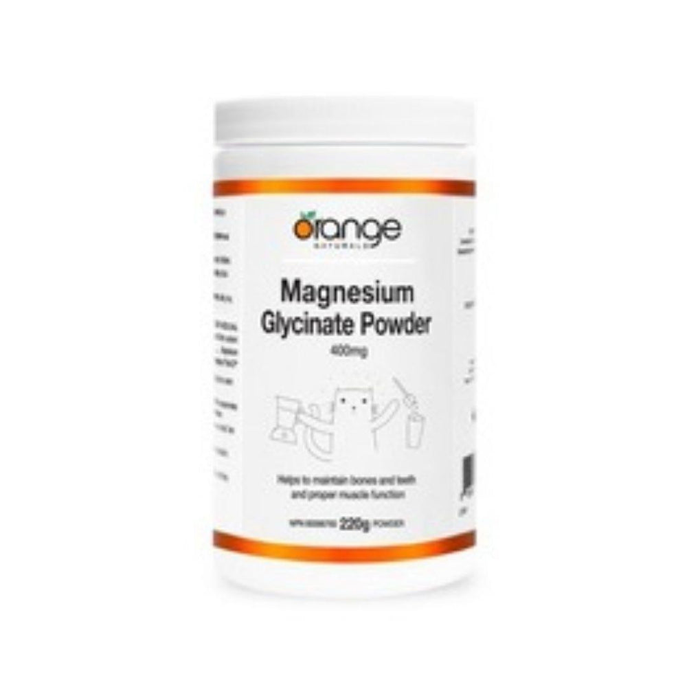 Orange magnesium bisglycinate powder - 220g