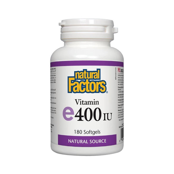 Natural Factors Vitamin e400 IU - 180 Softgels