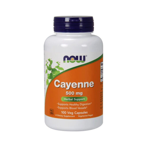 Now Cayenne (500 mg) - 100 Vegetable Capsules