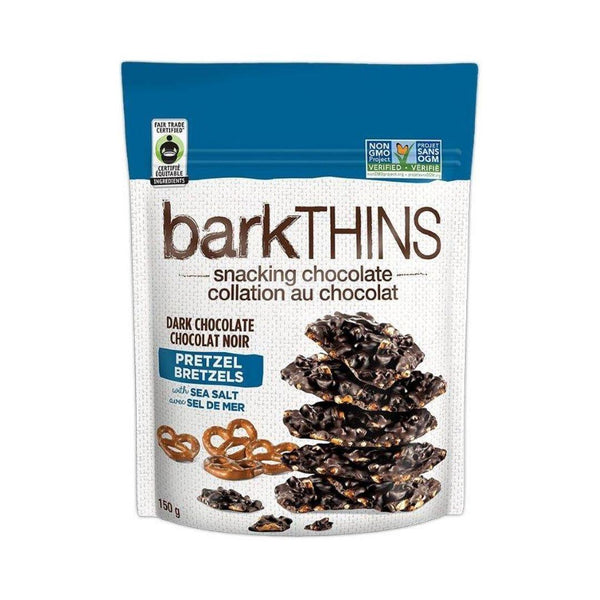 barkTHINS Dark Chocolate Pretzels with Sea Salt - 150 g