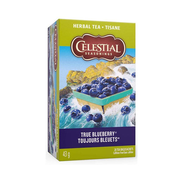 Celestial Seasonings True Blueberry Herbal Tea - 20 Tea Bags