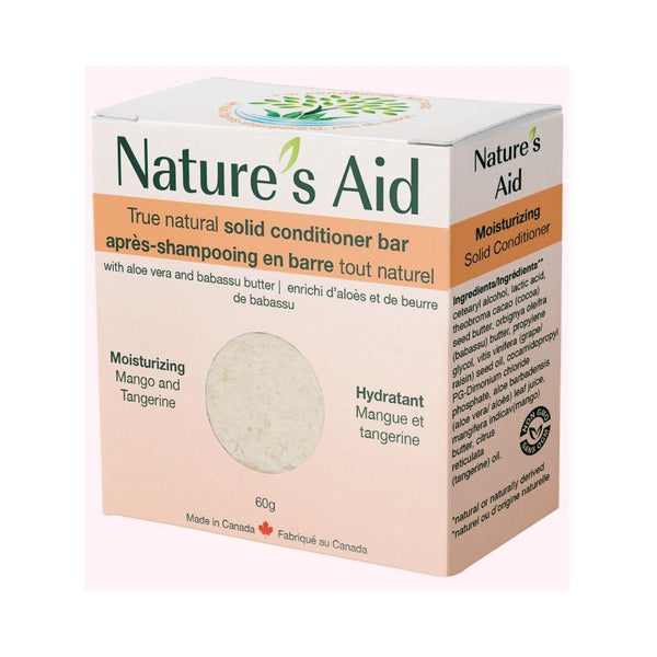 Natures aid mango and tangerine solid conditioner bar