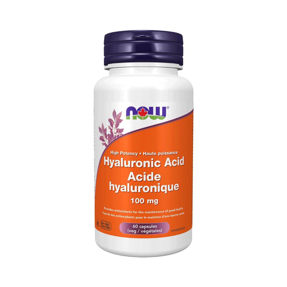 Now Hyaluronic Acid High Potency (100 mg) - 120 Vegetarian Capsules