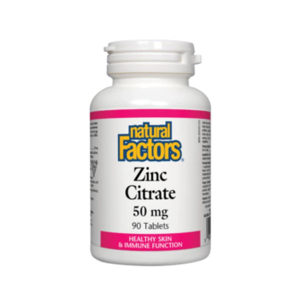 Natural Factors Zinc Citrate 50mg - 90 tabs