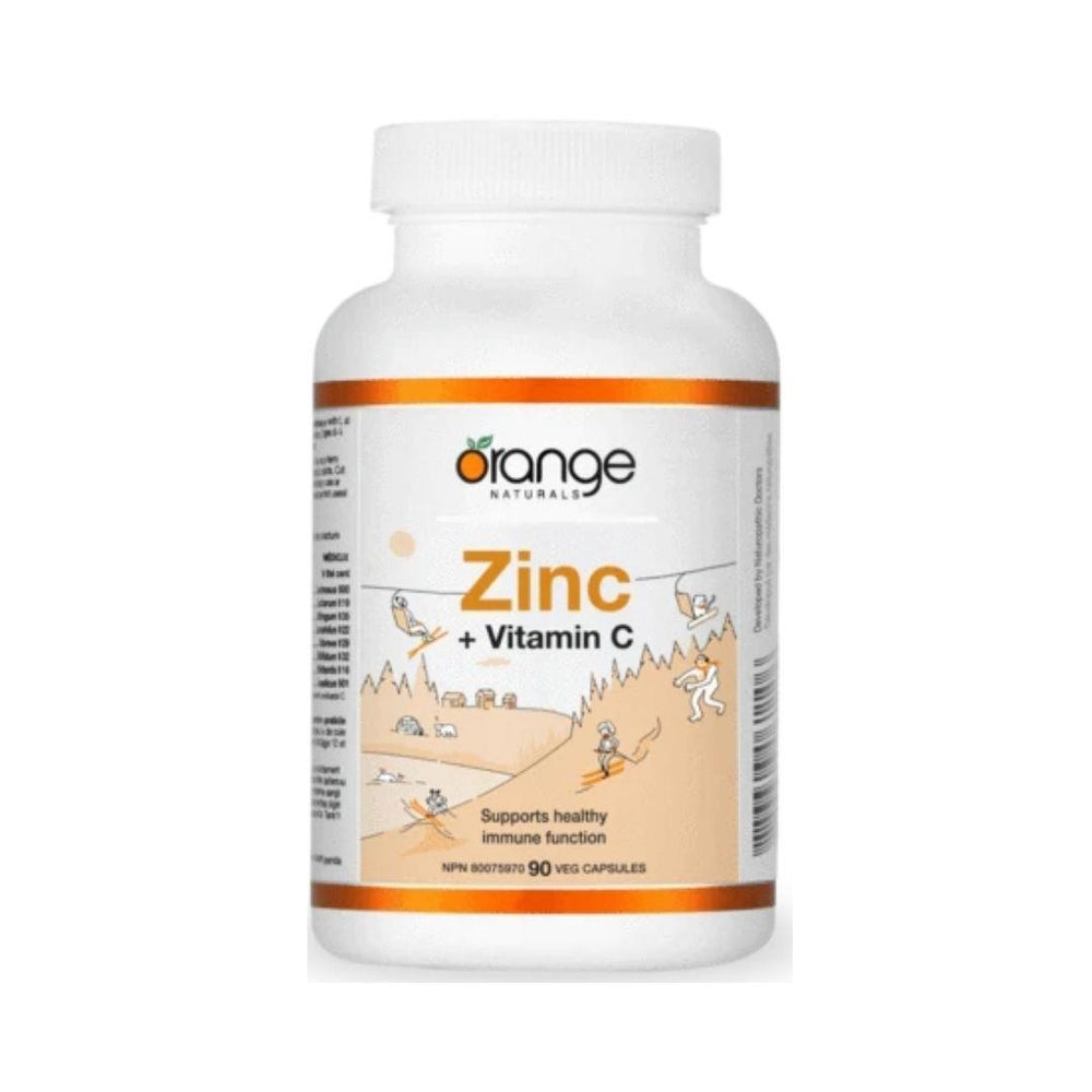 Orange Naturals Zinc + Vitamin C - 90 Capsules