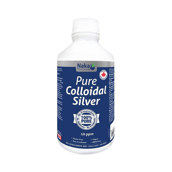 Naka Platinum Pure Colloidal Silver 10 ppm - 600 mL