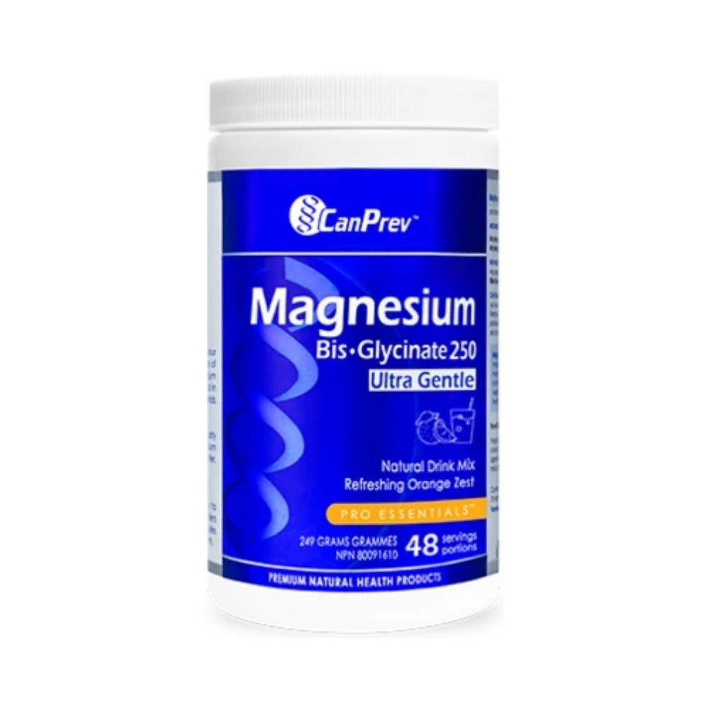 CanPrev Magnesium Bis-Glycinate 250 Ultra Gentle - Orange Zest 257 g