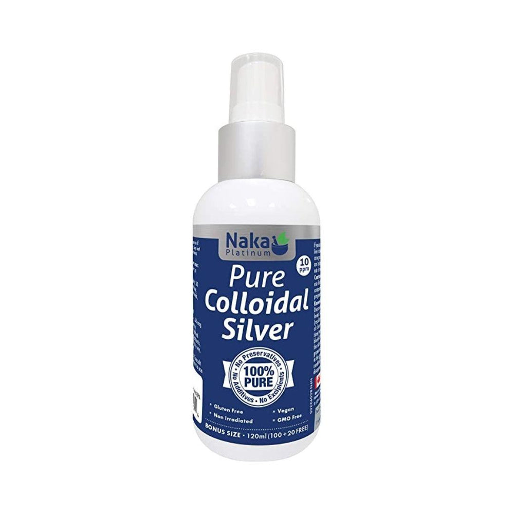 Naka Platinum Pure Colloidal Silver Spray 10 ppm - 120 mL