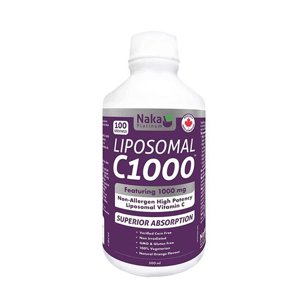 Naka Platinum Liposomal C1000 (Natural Orange Flavour) - 500 mL