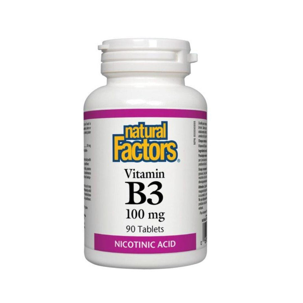 Natural Factors Vitamin B3 (Niacin) 90 Tablets