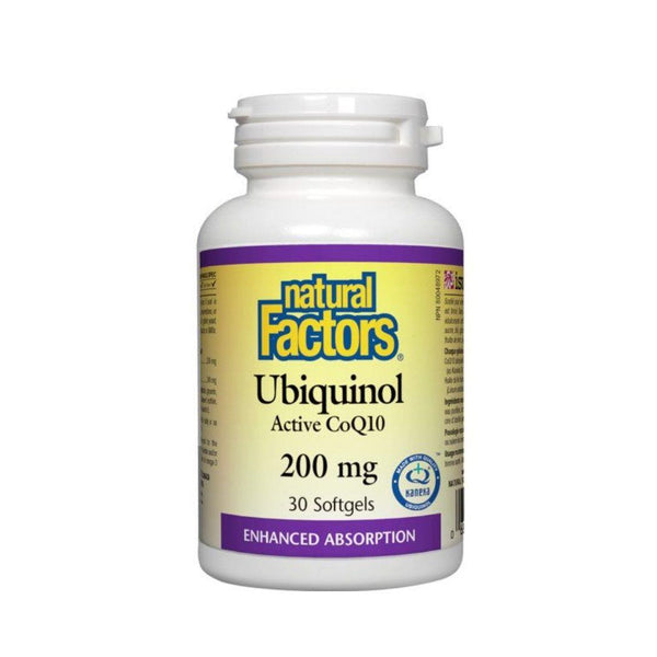 Natural Factors Ubiquinol 200mg Gelcaps