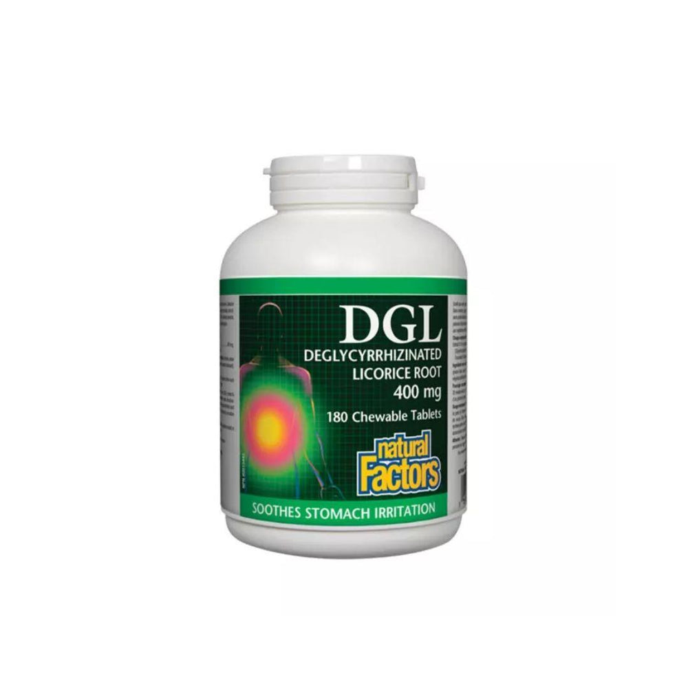 Natural Factors DGL 400mg Chewable Tablets