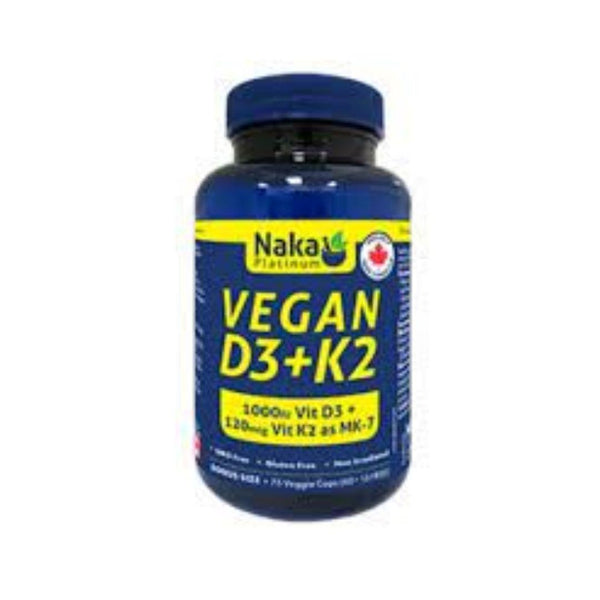 Vegan Vitamin D3+K2 - 75caps (1000iu)